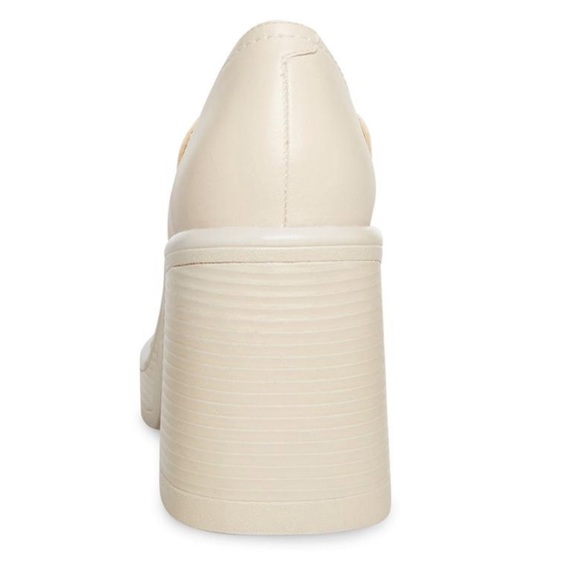 STEVE MADDEN FULFILL WOMENS LEATHER SQUARE TOE LOAFER HEELS - Picture 4 of 11